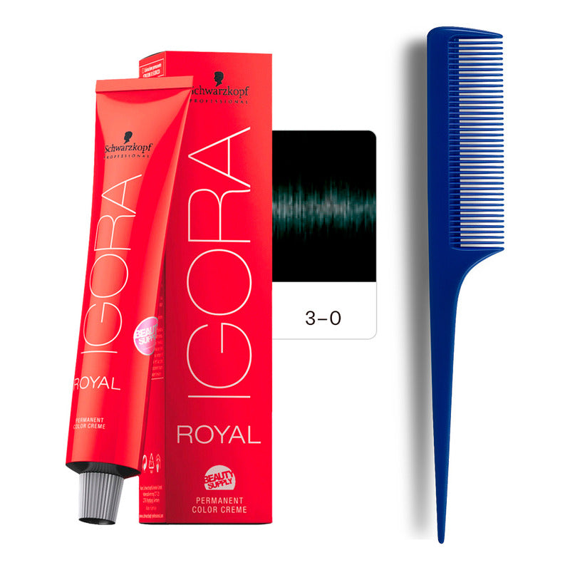 Tinta Igora Royal Schwarzkopf 60ml + Peine De Cola 3.0