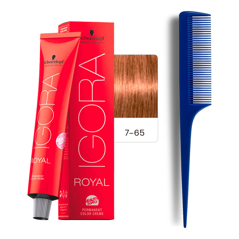 Tinta Igora Royal Schwarzkopf 60ml + Peine De Cola 7.65