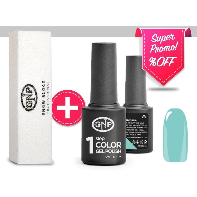 Set Esmaltado Bloque Pulidor, Esmalte Gel Gnp 24 Nice