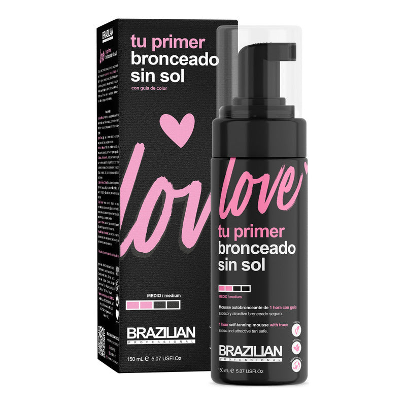 Autobronceante Brazilian Mousse Love 150ml Con Guia De Color