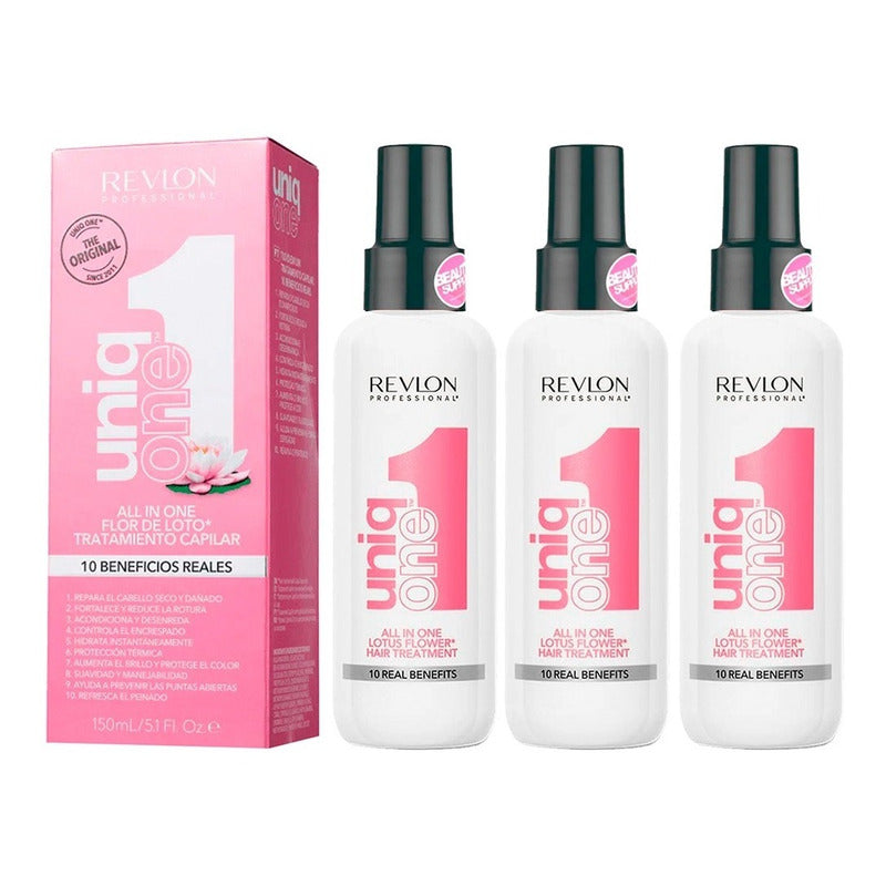 X3 Revlon One Lotus Tratamiento Revlon 150ml. Nice