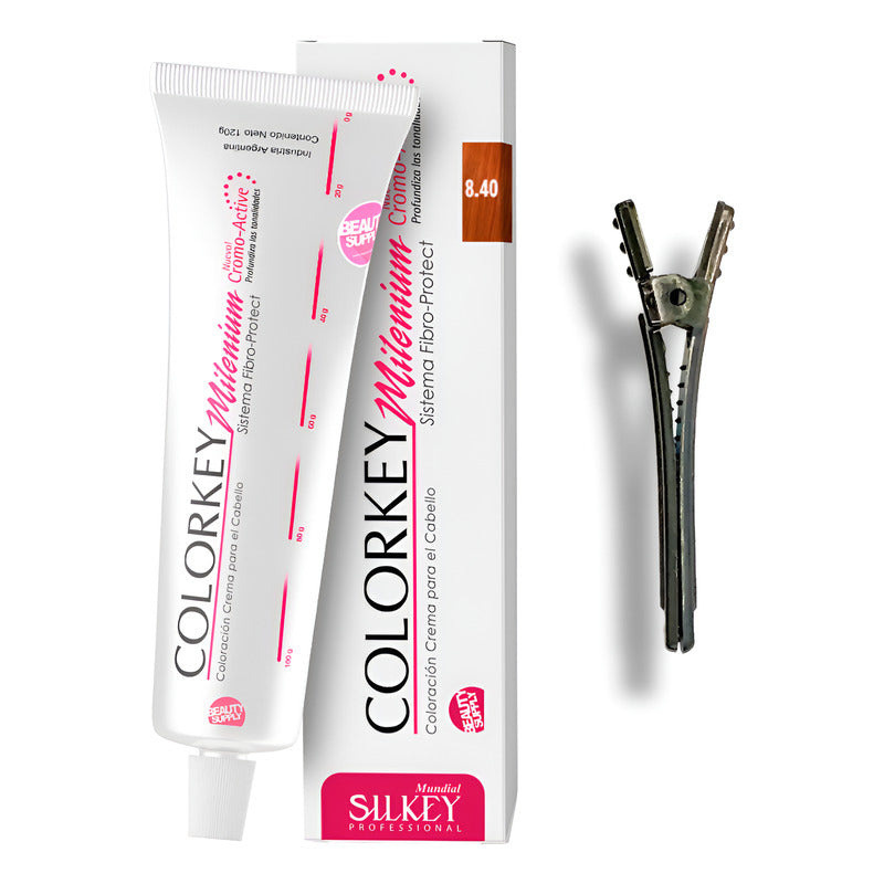 Tinta Silkey Colorkey Milenium 120g + Clip Pinza Plástica 8.40