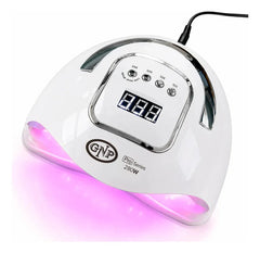 Lámpara Led Uv Gnp 280w Profesional Para Uñas Con Sensor Automático, Pantalla Digital, 66 Leds, Temporizador, Para Esmalte Semipermanente, Gel Y Polygel Blanco