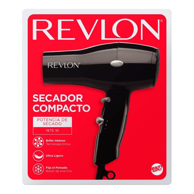 Secador Pelo Revlon Ionico 1875w, Mas Brillo Y Ligero