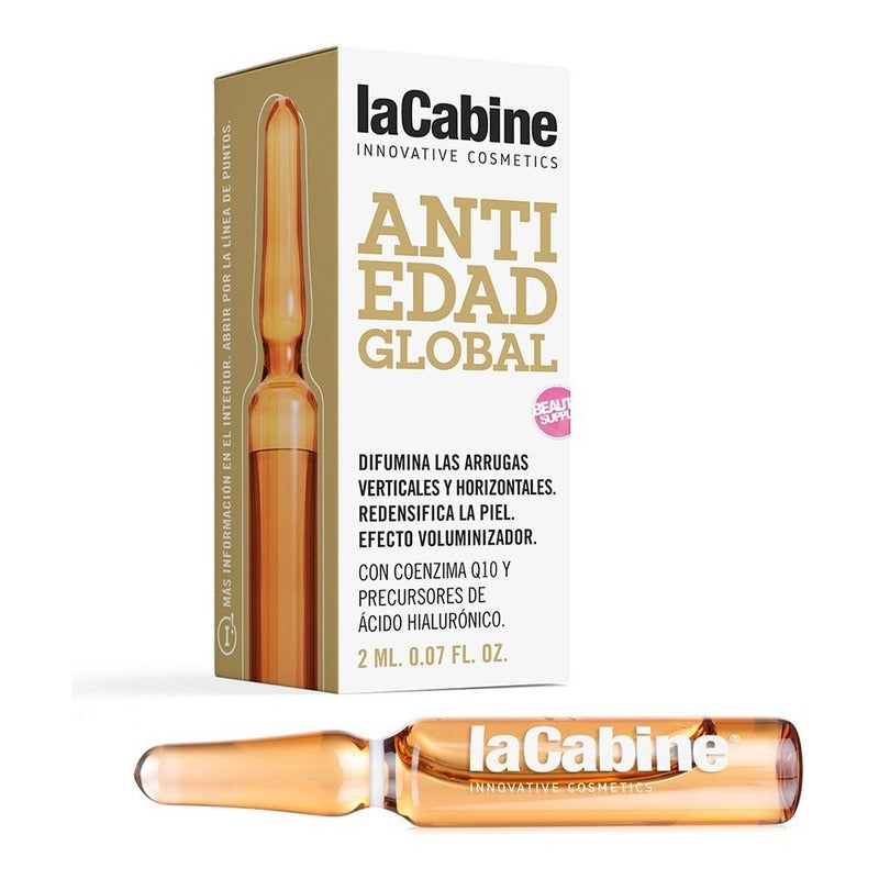 Ampolla Lacabine Anti-edad Global 2ml, Con Ácido Hialurónico Todo Tipo De Piel Día/noche
