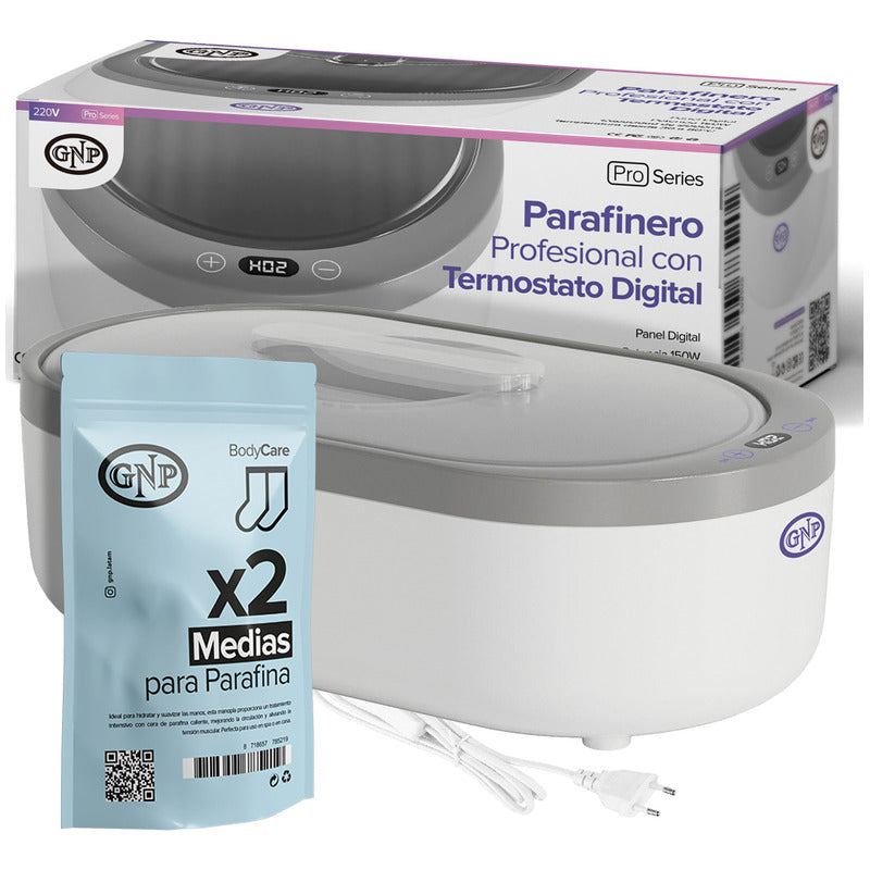 Kit Parafinero Gnp 2l Digital + Medias Tratamiento Pies
