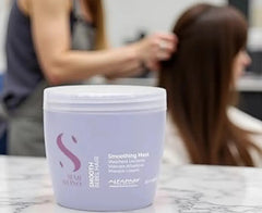 Kit Alfaparf Smooth Xl Shampoo 1000ml, Acondicionador 1000ml , Máscara 500ml Y Fluido 125ml Para Cabellos Rebeldes
