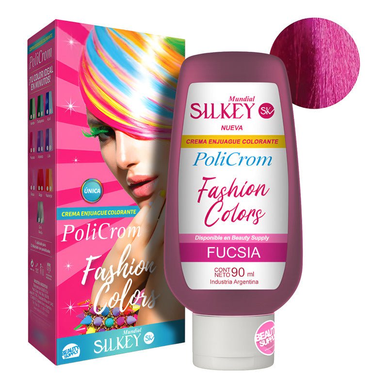 Tinta Silkey Fashion Colors. Colores Intensos Y Duraderos Fucsia