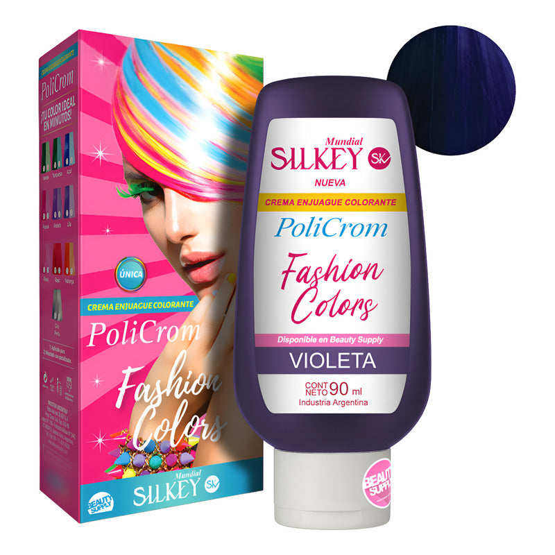 Tinta Silkey Fashion Colors. Colores Intensos Y Duraderos Violeta
