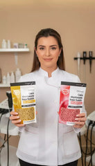 Cera Depilatoria En Perlas Gnp 250gr. Rosa. Piel Sensible. Sistema Español