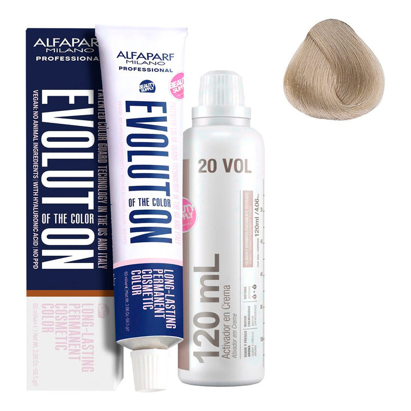 Tinta Alfaparf Evolution Platinum 60ml Vegana Y Oxidante