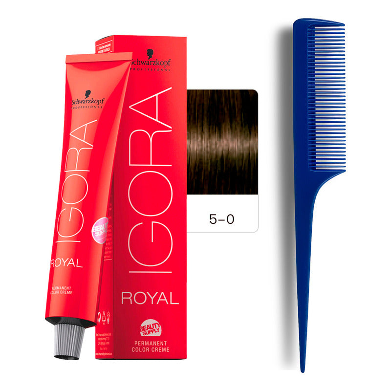 Tinta Igora Royal Schwarzkopf 60ml + Peine De Cola 5.0