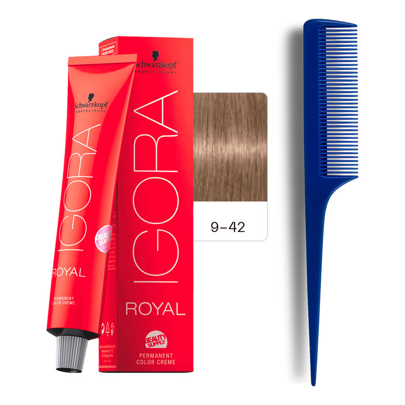 Tinta Igora Royal Schwarzkopf 60ml + Peine De Cola 9.42