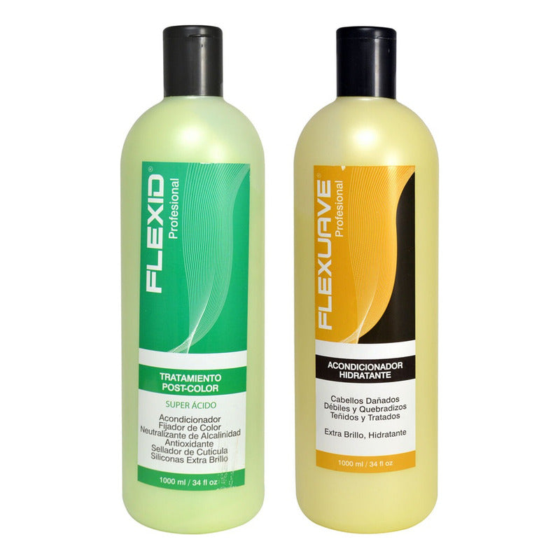 Shampoo Flexuave Post Color Y Acondicionador Hidratante
