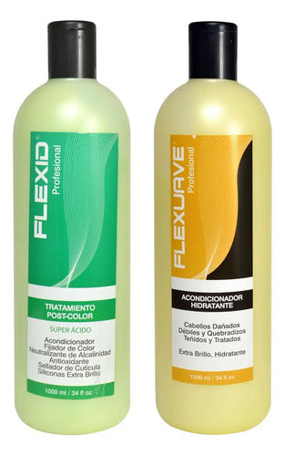 Shampoo Flexuave Post Color Y Acondicionador Hidratante