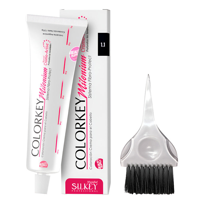 Tinta Silkey Colorkey Milenium 120g + Pincel De Tinta 1.1