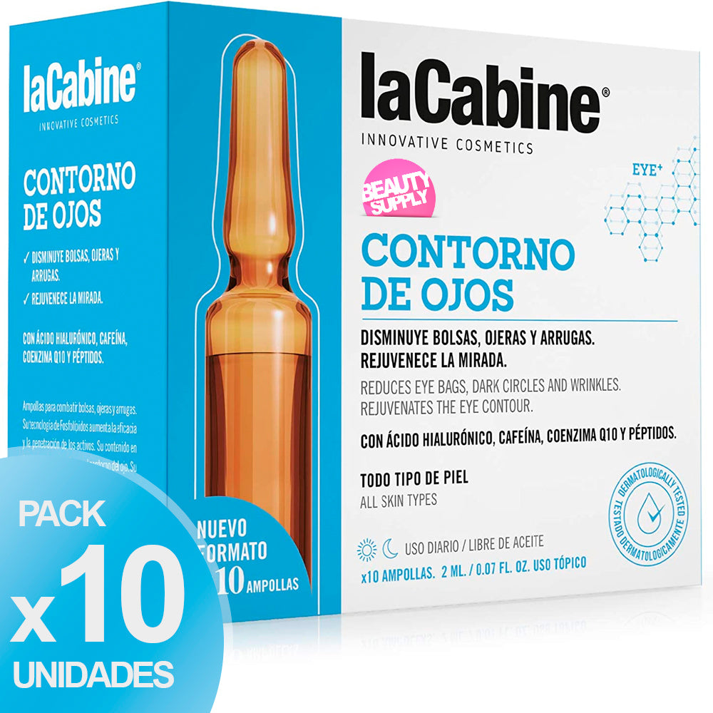 Pack de 10 Ampollas laCabine Contorno de Ojos 2ml en Beauty Supply