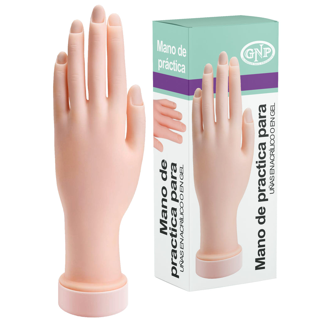 Mano de Practica Articulada para Arte en Uñas, Esculpidas, en Gel y mas en Beauty Supply