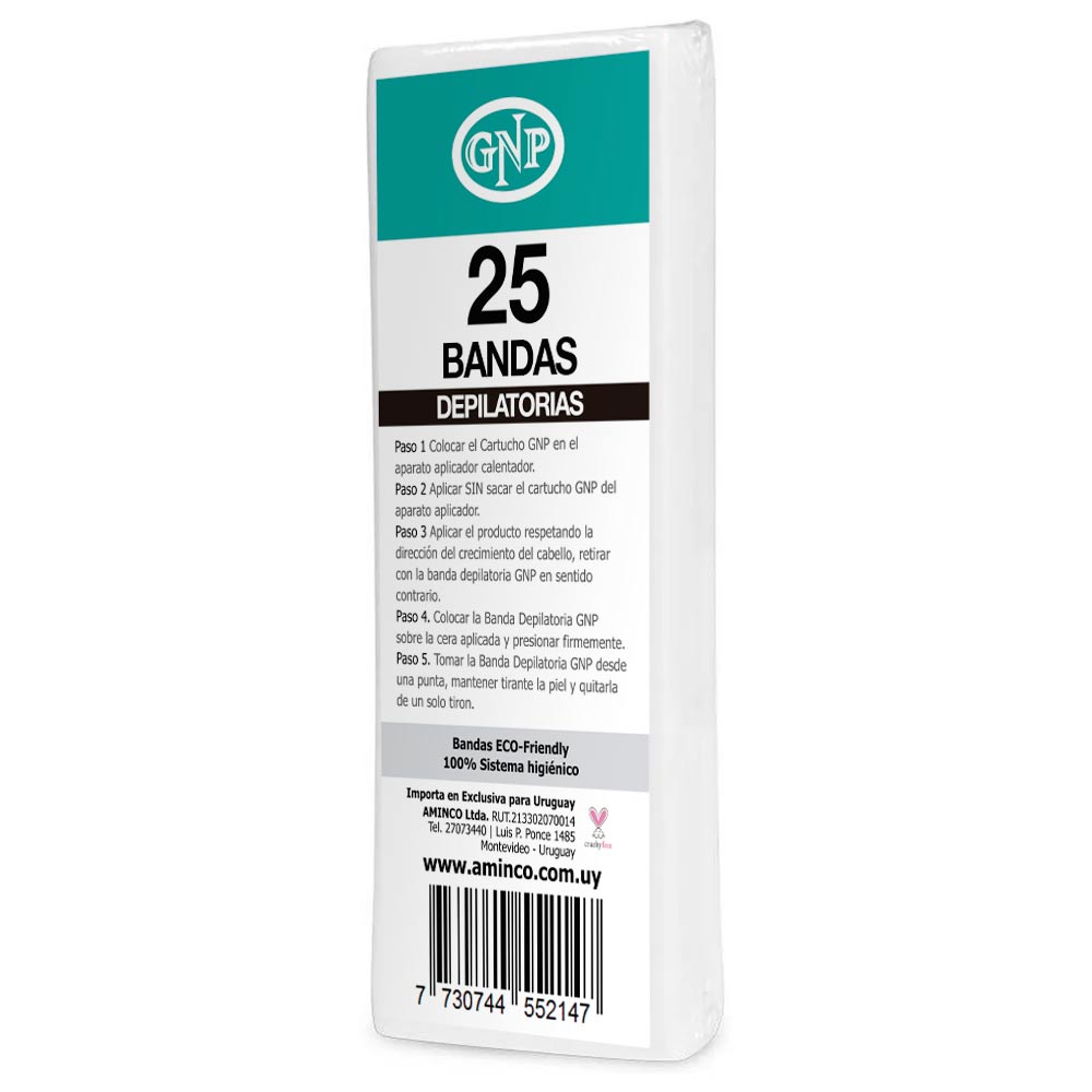 Bandas Depilatoria GNP x25 uni. en Beauty Supply
