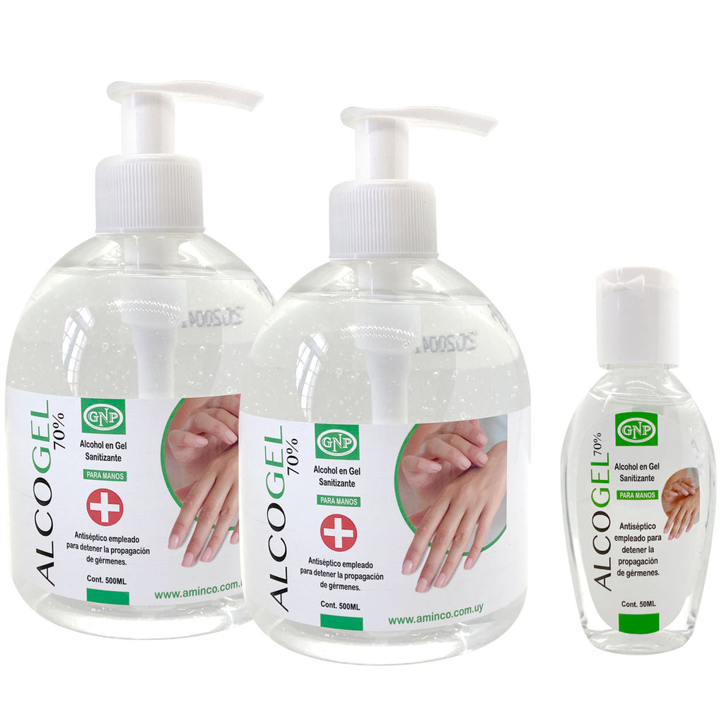 X2 Alcohol En Gel Gnp 500ml + 50ml en Beauty Supply