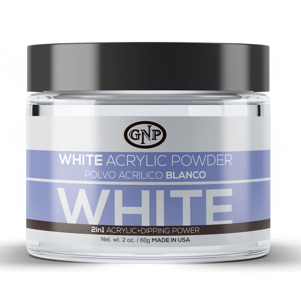 Polvo Acrílico GNP Blanco 60Gr. en Beauty Supply