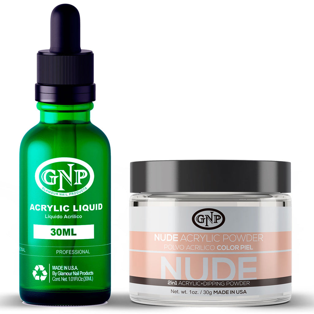Polvo Acrílico GNP Nude 30Gr. + Líquido Acrílico GNP 30Ml en Beauty Supply