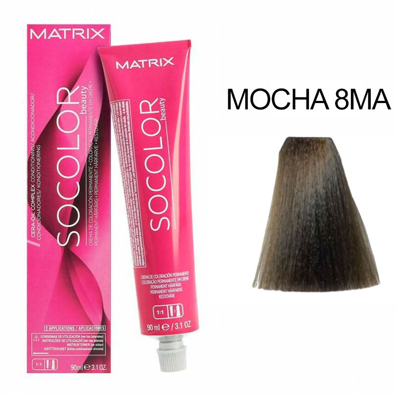 MOCHA 8MA POMO DE TINTA MATRIX SoColorBeauty 90ML en Beauty Supply