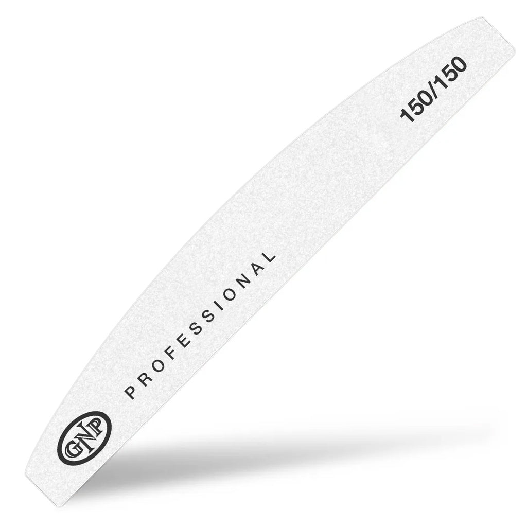 Lima Medialuna Blanca 150/150 GNP Professional en Beauty Supply