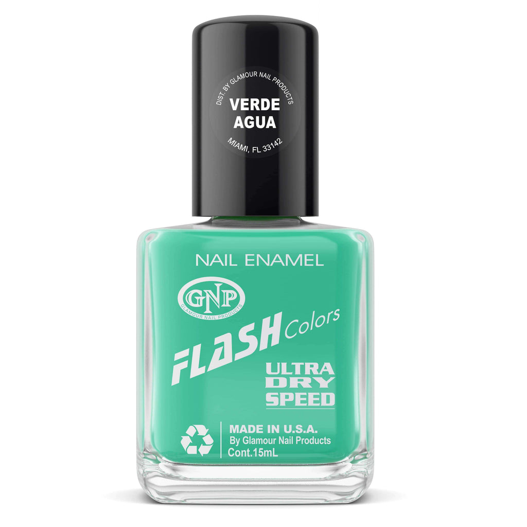 Esmalte FLASH Colors de GNP 15ML Verde Agua en Beauty Supply