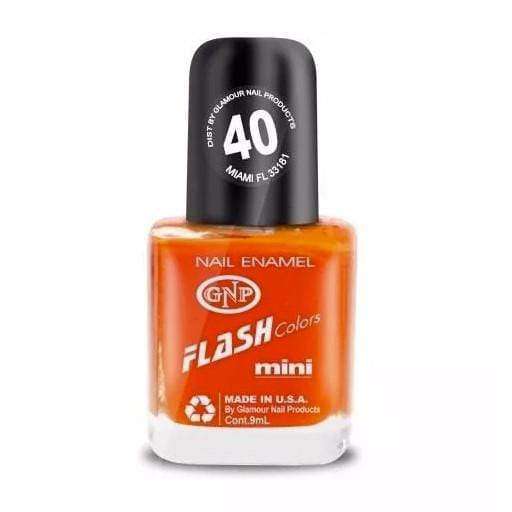 Esmalte FLASH Colors de GNP 9ML Nro.40 Rojo Tomate en Beauty Supply