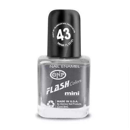 Esmalte FLASH Colors de GNP 9ML Nro.43 Gris Cemento en Beauty Supply