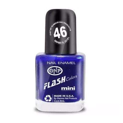 Esmalte FLASH Colors de GNP 9ML Nro.46 Azul Intenso en Beauty Supply