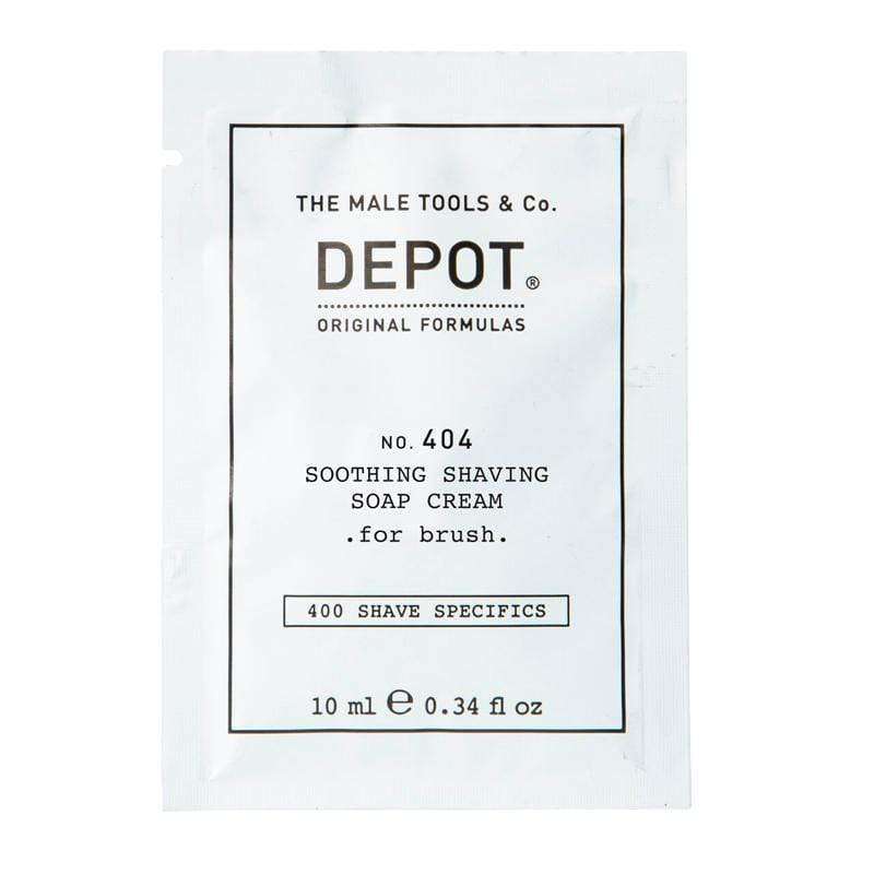 Monodosis DEPOT de Crema de afeitar 404 con brocha en Beauty Supply